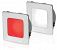 Square White/Red Stainless Steel Rim