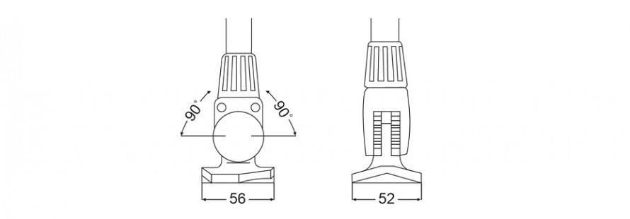 NaviLED 360 Fold Down Pole Mount Line Drawing
