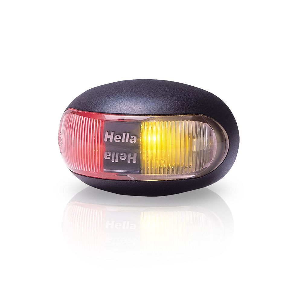 LED Positionsleuchte rot/gelb, Aufbau - Anhänger, Positionsleuchten - Hella  Marine