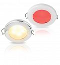 Warm White/Red EuroLED 75 Dual Colour LED Down Lights with Spring Clip