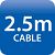 2.5m cable