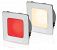 Square Warm White/Red Stainless Steel Rim