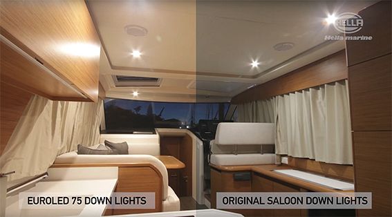 Comparing LED Lights in a Boat Interior - Hella Marine